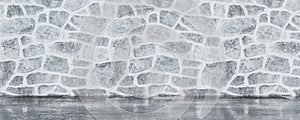 Abstract white stone wall concrete background texture 3d render illustration