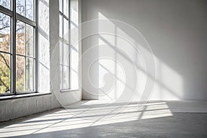 Abstract White Studio Background for Product Presentation