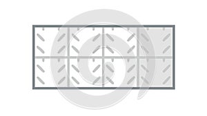 Abstract White Tile Pattern Vector Background, Minimalist Grid Texture, vector design Generative AI