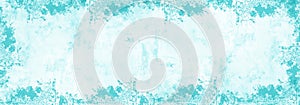 Abstract white tourquoise painted brush painted paper texture background banner panorama photo