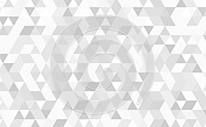 Abstract white triangular shape, geometric texture background, gradient vector illustration, line art