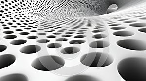 Abstract Perforated Surface Tunnel