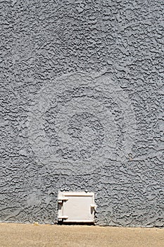 Abstract white vault door on wall texture