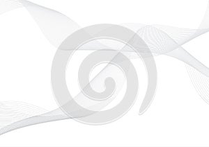 Abstract white wave background