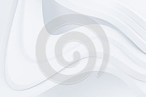 Abstract white wave lines background