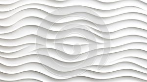 Abstract White Waves: Modern 3D Wall Panel Texture Design