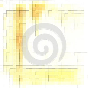 Abstract white and yellow geometric pattern background