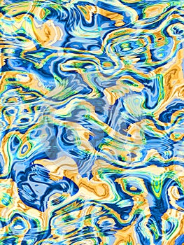 abstract wild orange and blue background