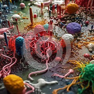 Weirdcore bacterial art. Created using ai generative. Created using ai generative.