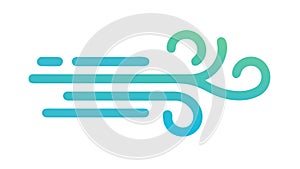 Abstract Wind Flow or Air Current Design, vector design Generative AI