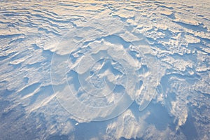 Abstract Wind Patterns on Snow