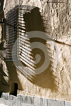 Abstract window grate