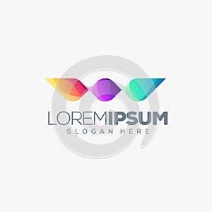 Abstract wing logo vector illustration