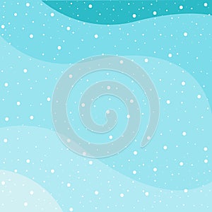 Abstract winter snow on blue background