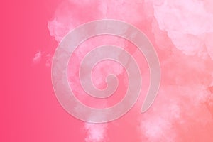 Abstract wipe light smoke on pink orange magenta red gradient background