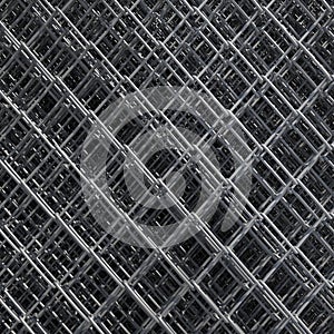 Abstract wire fence 3d illustration