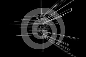 Abstract wireframe