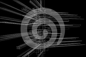 Abstract wireframe
