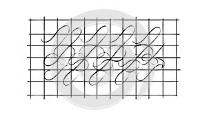 Abstract Wireframe Grid: Geometric Technological Background, vector design Generative AI