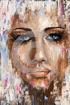 Abstract woman portrait