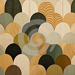 Abstract Wood Leaf Pattern Designs With Earthy Naturalism