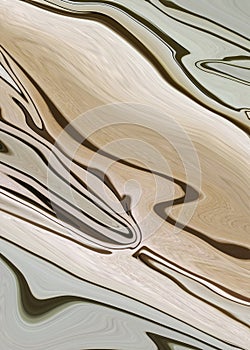 Abstract  wood texture vertical background. Beige and brown color gradient. Modern design backdrop simulating fluid art painting.