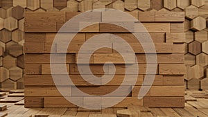 Abstract Wooden Wall