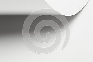 An abstract work made of white papers