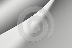 An abstract work made of white papers