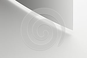 An abstract work made of white papers