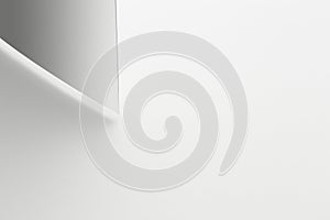 An abstract work made of white papers