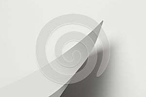 An abstract work made of white papers