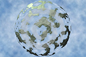 Abstract World In The Clouds