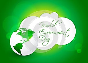 Abstract world environment day concept background,