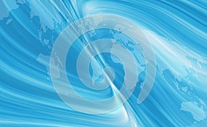 An abstract world map background