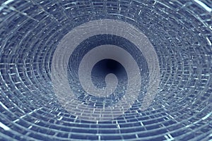 Abstract Wormhole Science Wireframe, Abstract digital background