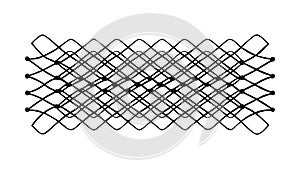 Abstract Woven Grid Pattern for Contemporary Digital Art, vector design Generative AI