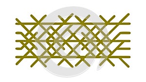 Abstract Woven Grid Pattern Intersecting Lines Vector, vector design Generative AI