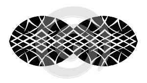 Abstract Woven Grid Texture Pattern, vector design Generative AI
