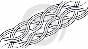 Abstract Woven Lines Vector Pattern for Modern Textures, vector design Generative AI