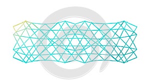 Abstract Woven Mesh Interconnected Pattern, vector design Generative AI