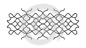 Abstract Woven Net Pattern, geometric interconnected texture Generative AI