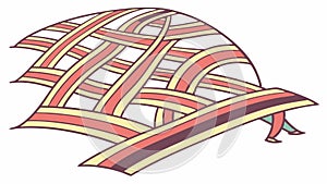 Abstract Woven Pattern, Intricate Geometric Design, vector design Generative AI