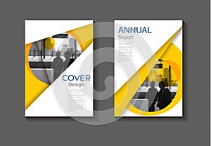 Abstract yellow background modern cover design modern book cover Brochure cover  template,annual report, magazine and flyer layout