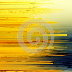 Abstract Yellow And Blue Abstract Background With Luminous Impressionism
