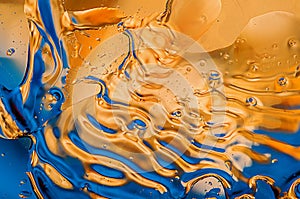 Abstract yellow-blue background