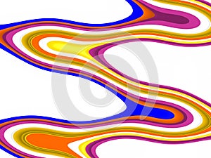 Abstract yellow blue orange pink white lines, geometries, lines background, abstract colorful geometries