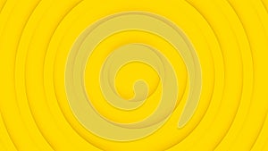 Abstract yellow circles with soft dymanic shadow. 3d clean embossed background. Pure basic animated cover for business