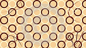 Abstract yellow geometric pattern background with random object