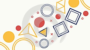 Abstract Yellow Geometric Patterns, Dynamic Modern Background, vector design Generative AI